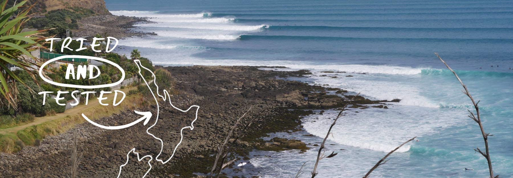 Lines rolling into Raglan